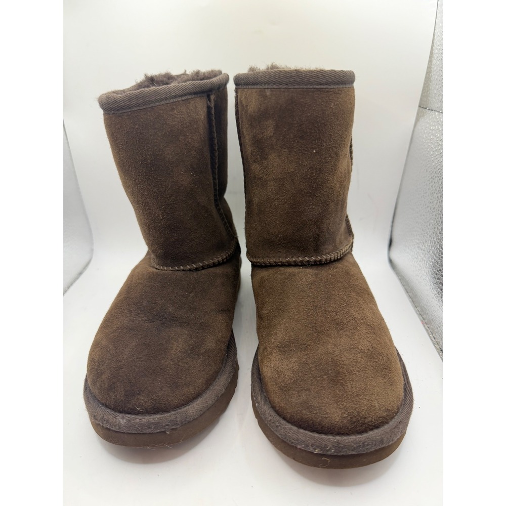 UGG Australia Kids Classic Short Suede Boots Chocolate Brown 5251T Size 12